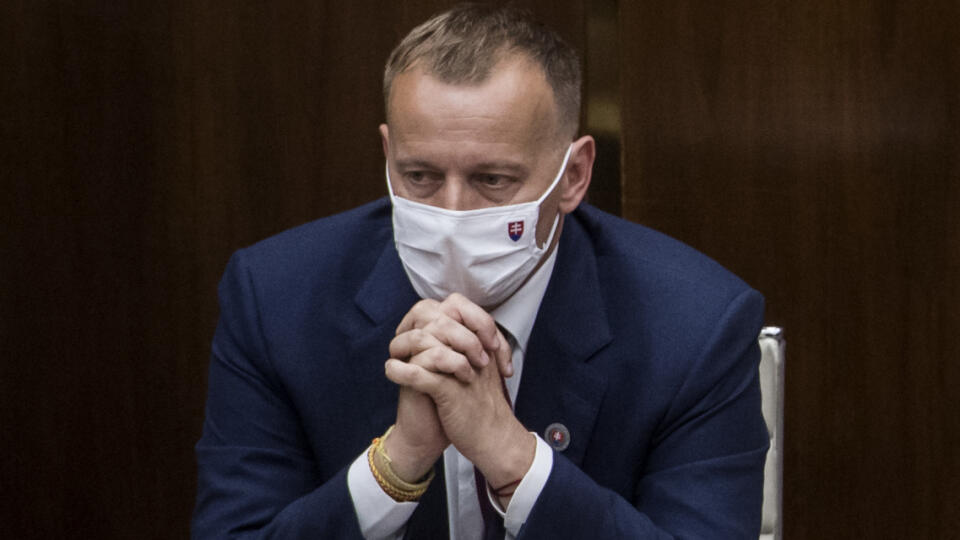 Na snímke predseda parlamentu SR Boris Kollár (SME RODINA) počas 9. schôdze NR SR 7. júla 2020 v Bratislave. FOTO TASR - Martin Baumann