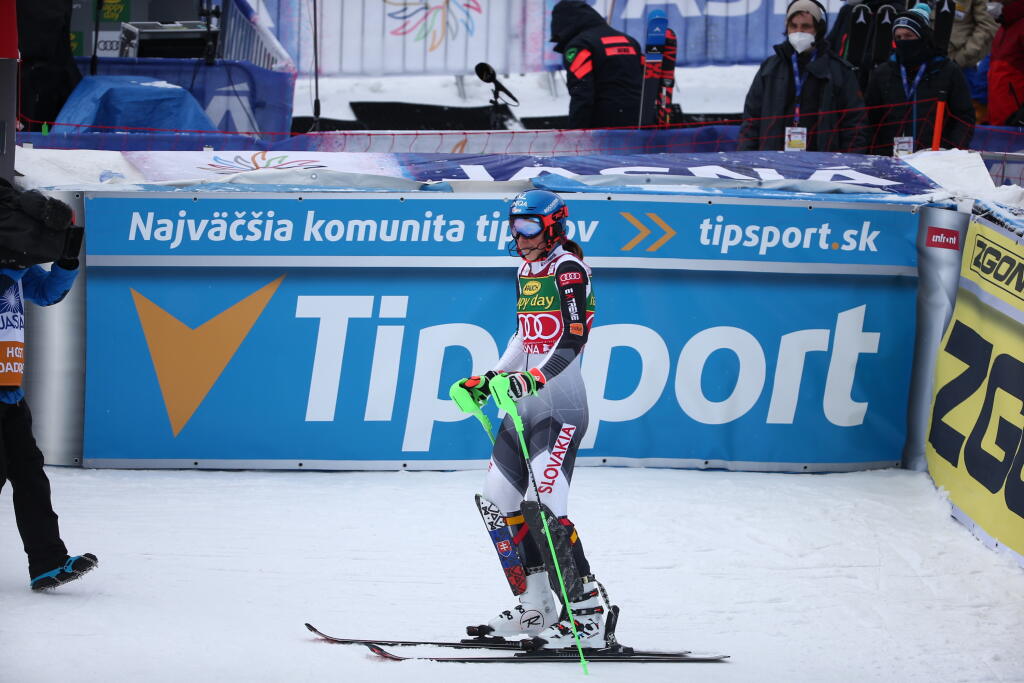 Petra Vlhová bola líderkou po 1. kole slalomu v Jasnej.