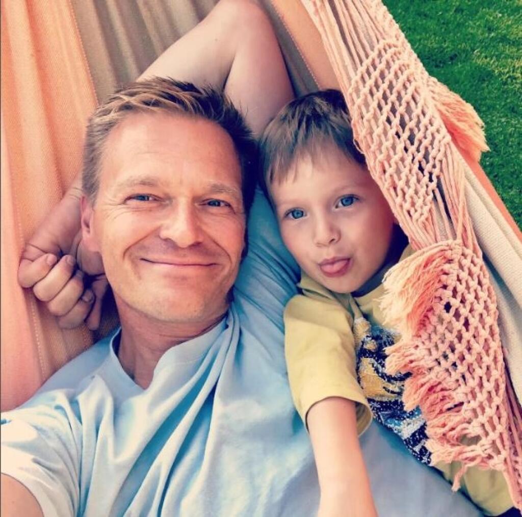 Martin Nikodým so synom.
