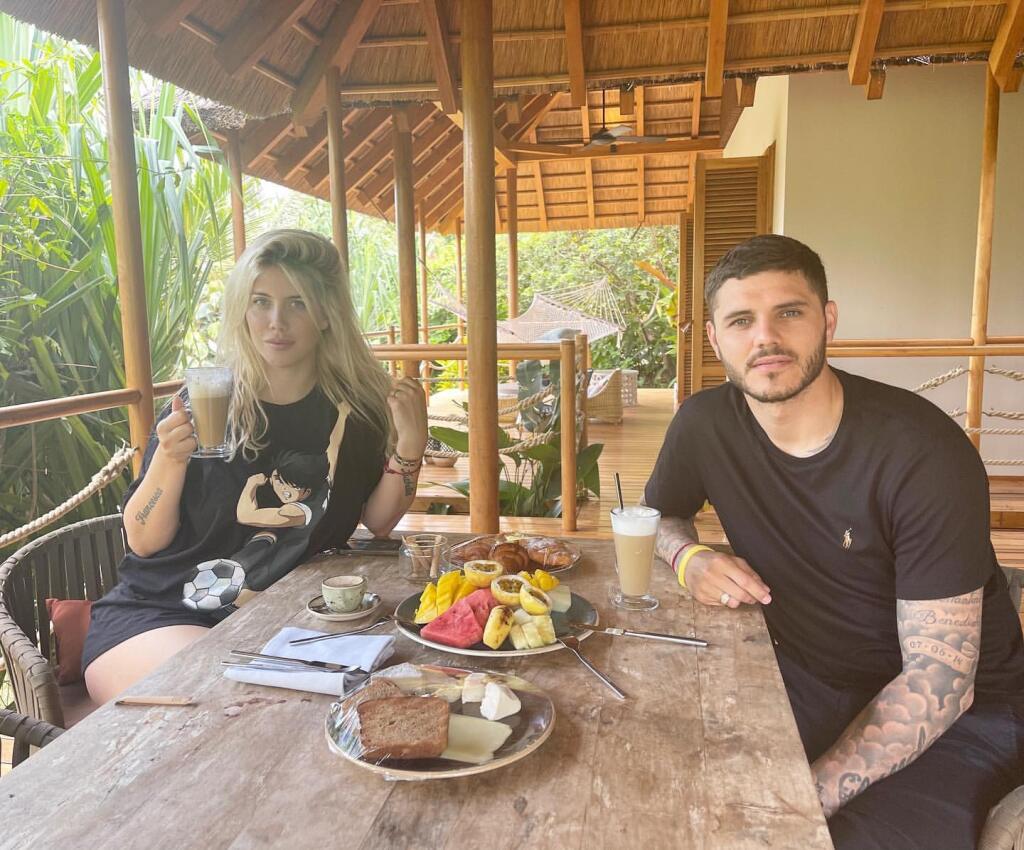 Mauro Icardi a Wanda Icardi.