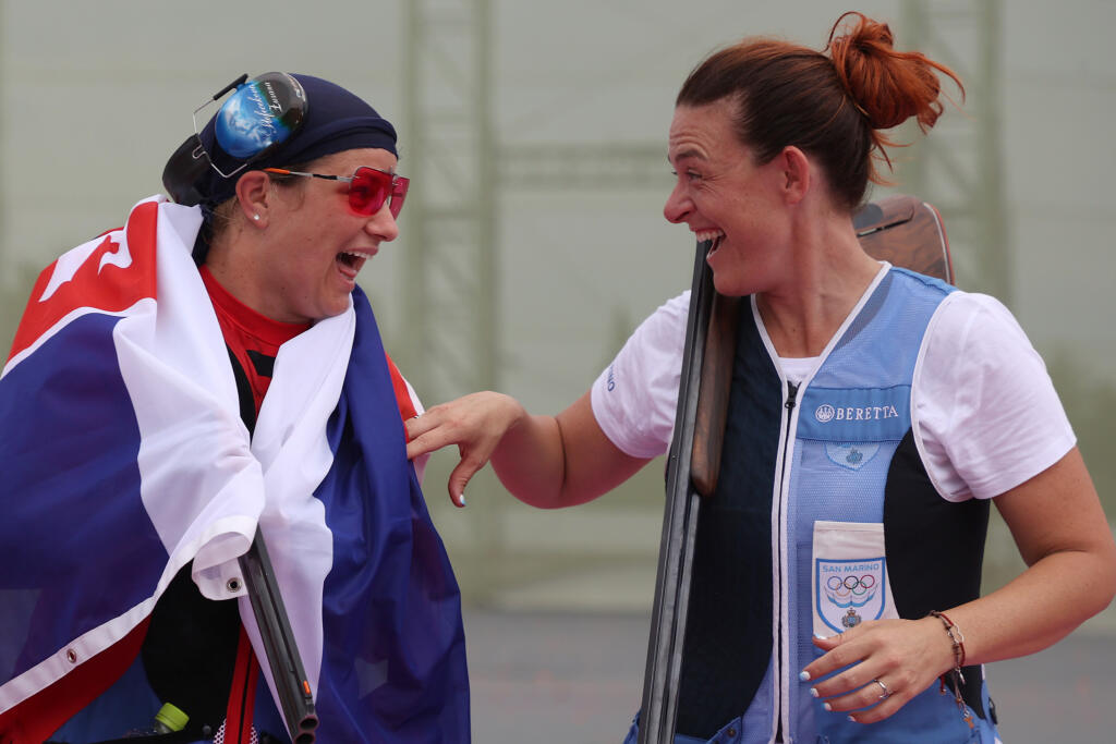 Zuzana Rehák Štefečeková sa po pretekoch výborne bavila s treťou Perilliovou.