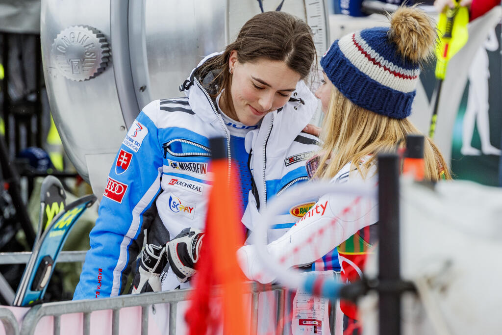 Petra Vlhová a Mikaela Shiffrinová.