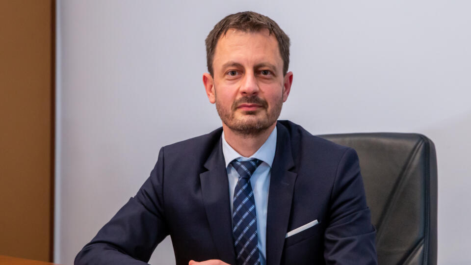 Na snímke je Eduard Heger minister financií Slovenskej republiky.