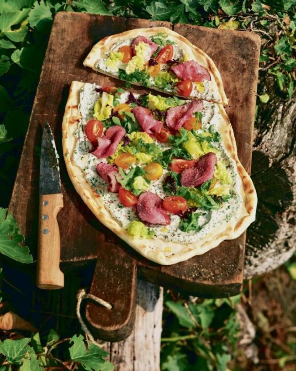 Pizza vonku