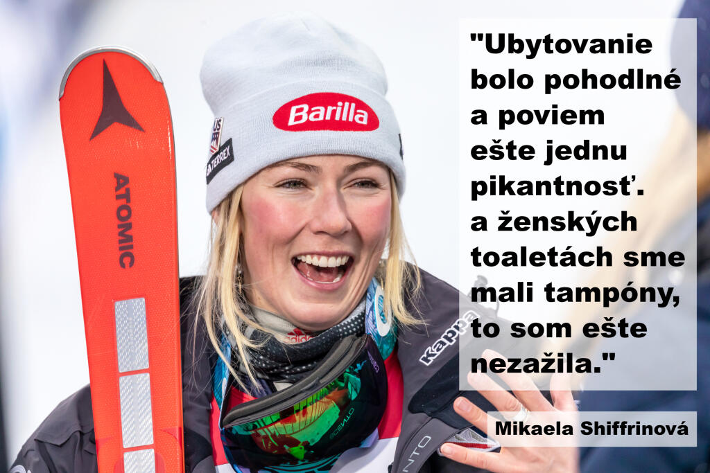 Shiffrinovú poriadne prekvapili toalety v hoteli. Lyžiarky tam čakali tampóny, takže majitelia hotela myslia naozaj na všetko.