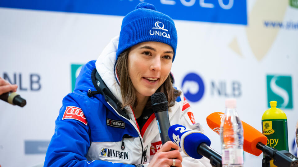 Petra Vlhová po pretekoch bola spokojná aj s druhým miestom.