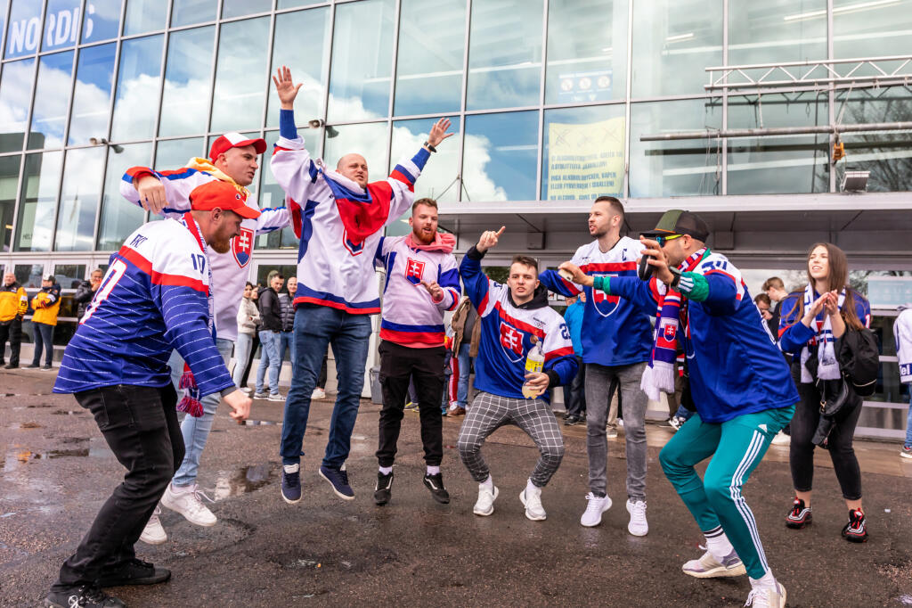 Na snímke úvodný zápas slovenskej hokejovej reprezentácie v ľadovom hokeji proti Francúzsku.