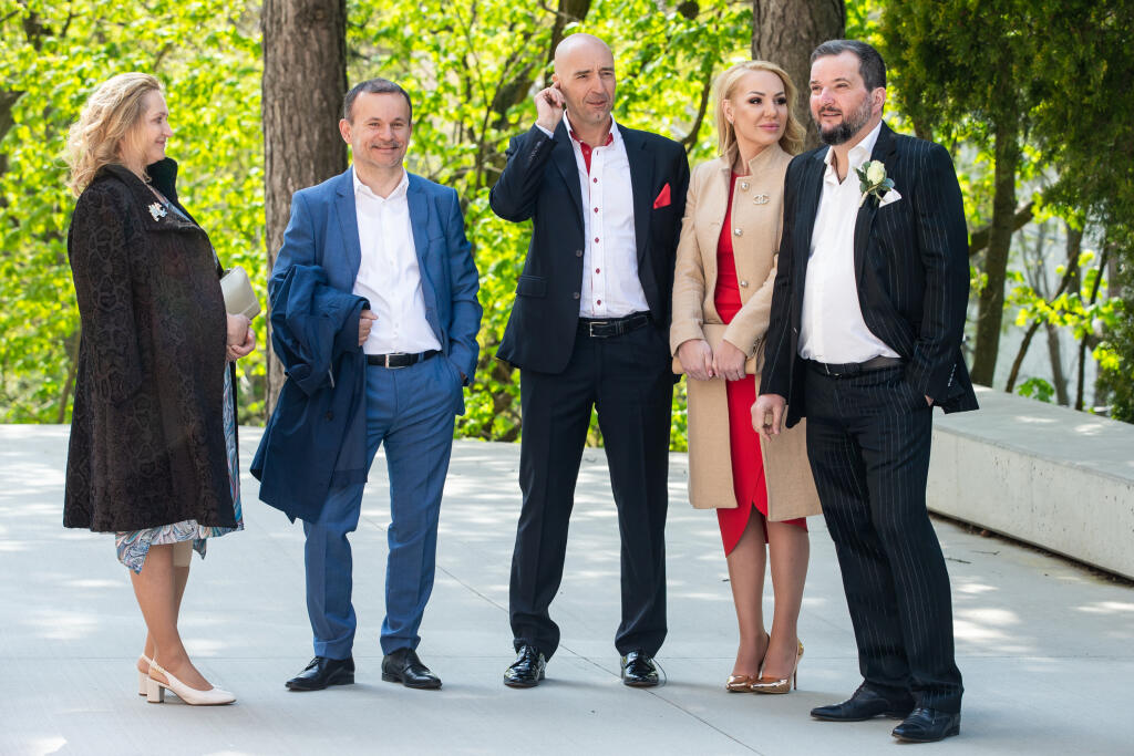 Svadba Gabriely Drobovej a Karola Rumana v Bratislave.