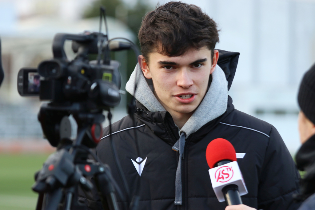 Lucas Demitra po premiére za A-tím futbalového AS Trenčín.