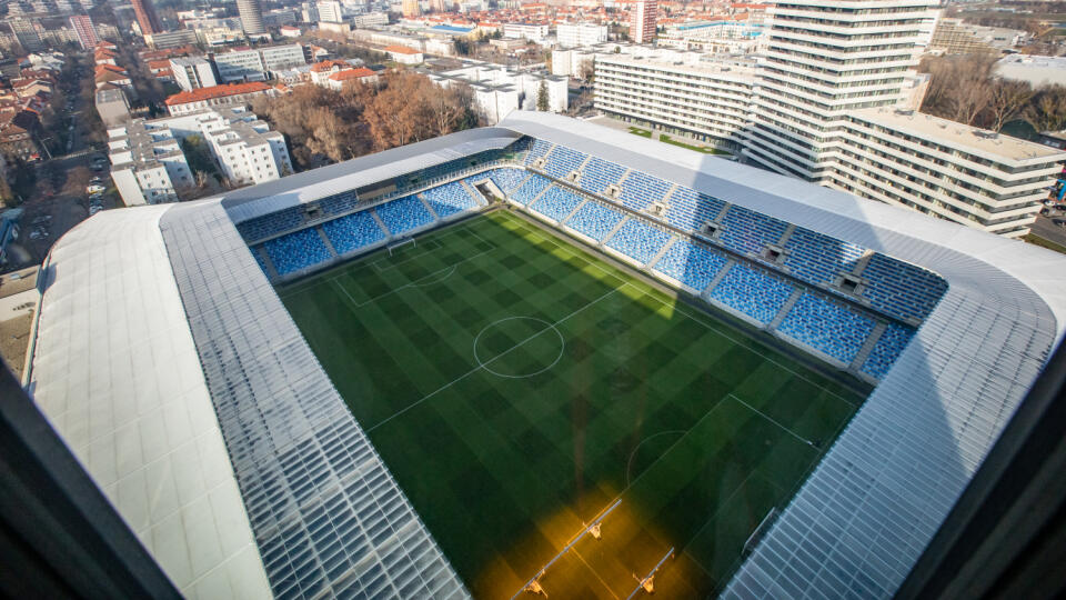 Štadión Tehelné pole - ŠK Slovan Bratislava.