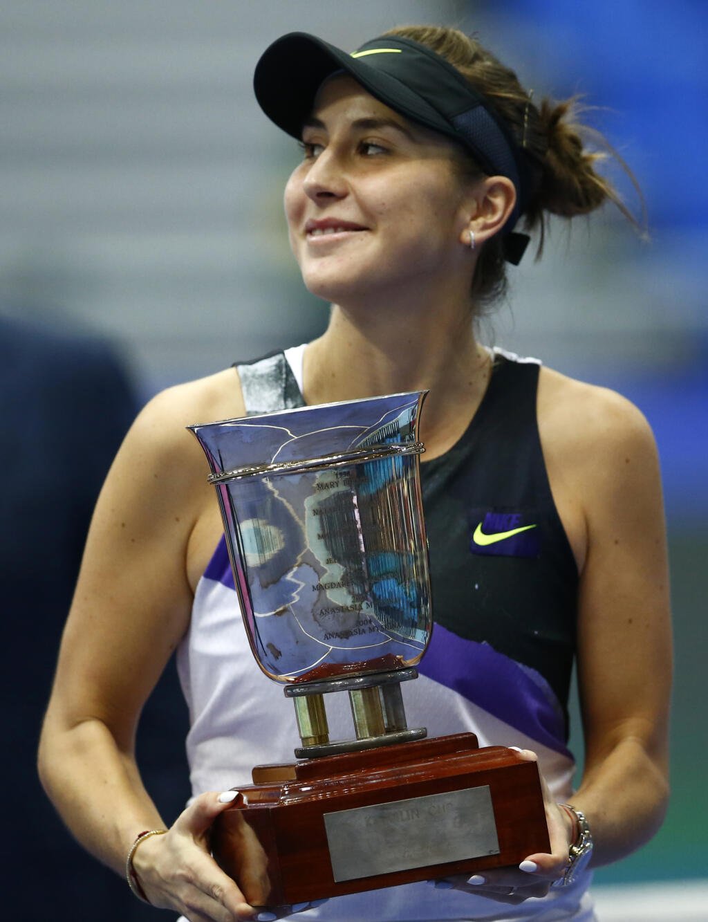 Na snímke je švajčiarska tenistka Belinda Benčičová.