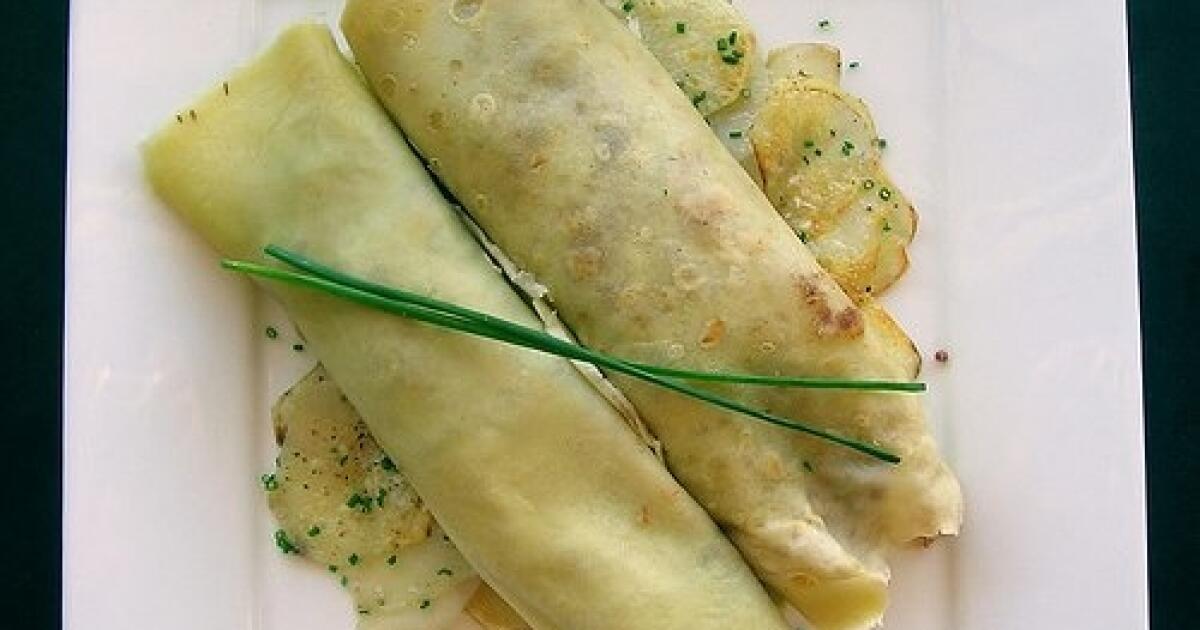Slané palacinky so syrovou plnkou