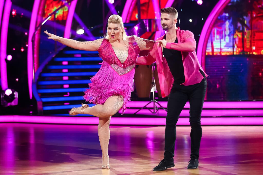 Natáčanie tanečnej šou Let´s Dance 2017 počas 7. kola súťaže Eva Kramerová a Lukáš Hojdan