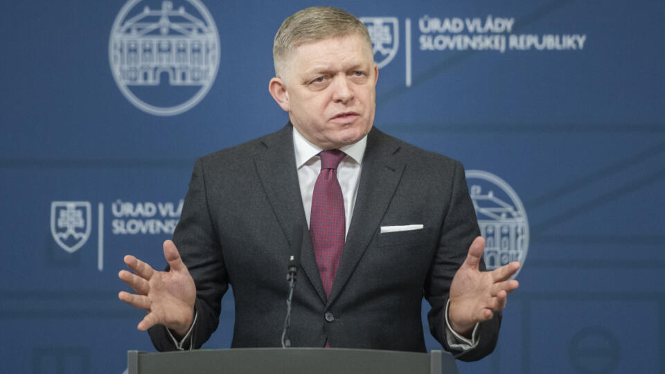 Na snímke predseda vlády SR Robert Fico (Smer-SD)