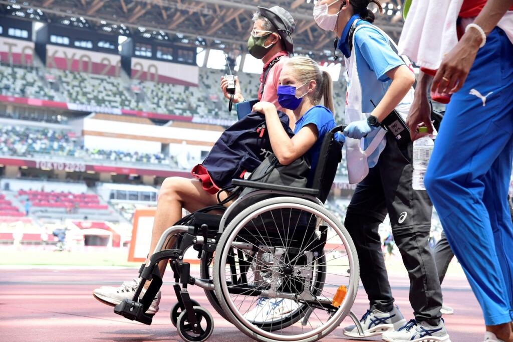 Nakoniec ju z olympiády odvážali na onvalidnom vozíku.
