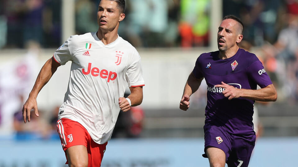 Cristiano Ronaldo a Franck Ribery.