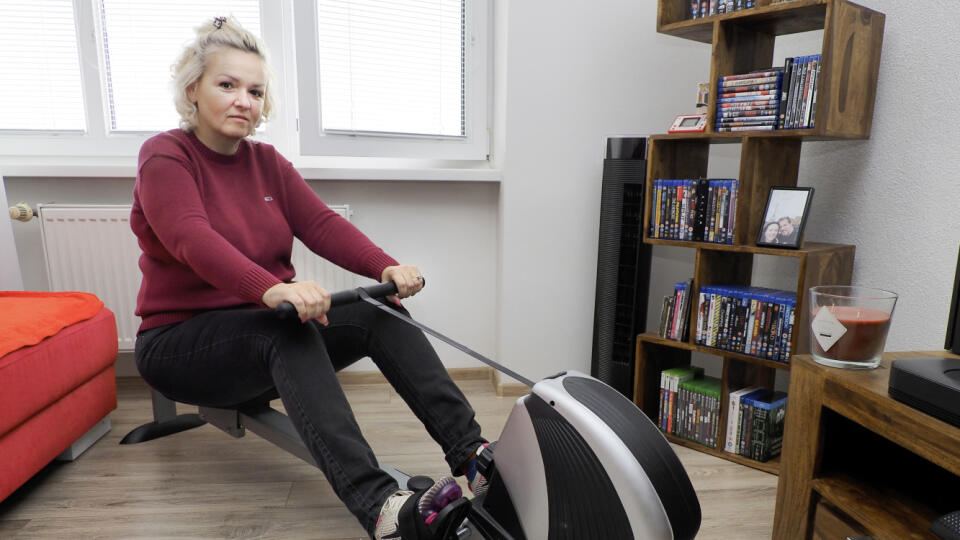 Dôležitý je pohyb. Katarína dvakrát denne cvičí na trenažéri.