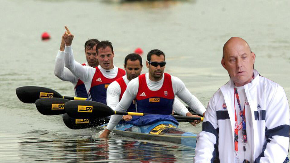 K4: Sprava
Richard
a Michal
Riszdorferovci,
Vlček a Tarr. Úplne vpravo bývalý tréner Blaho.