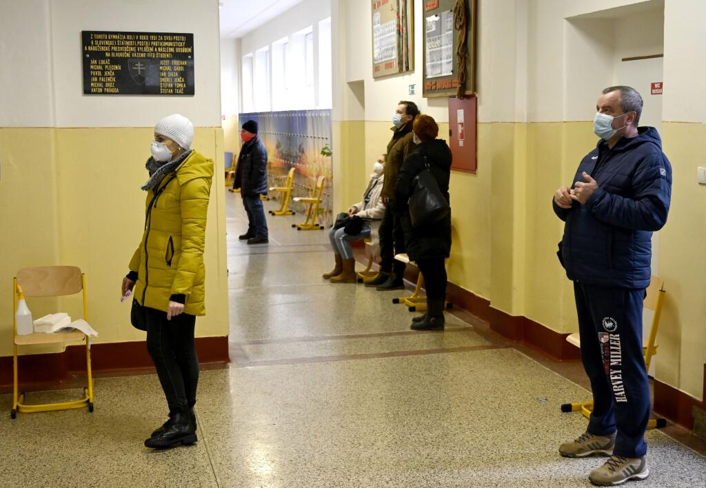 Antigénové testovanie na ochorenie Covid-19 v Trebišove.
