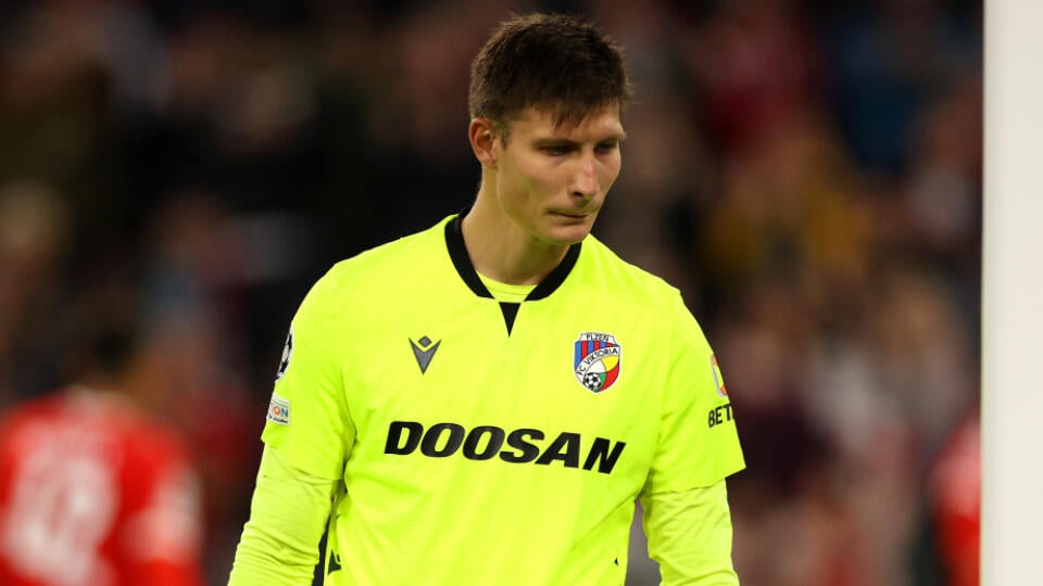 Marián Tvrdoň v zápase proti Bayernu Mníchov.