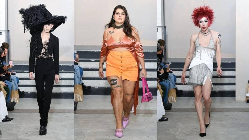 Niektoré prehliadky na parížskomtýždni módy vyvolávajú pohoršenie, tak ako návrhár Victor Weinsanto, ktorý na mólo poslal aj drag queen či modelky XXL