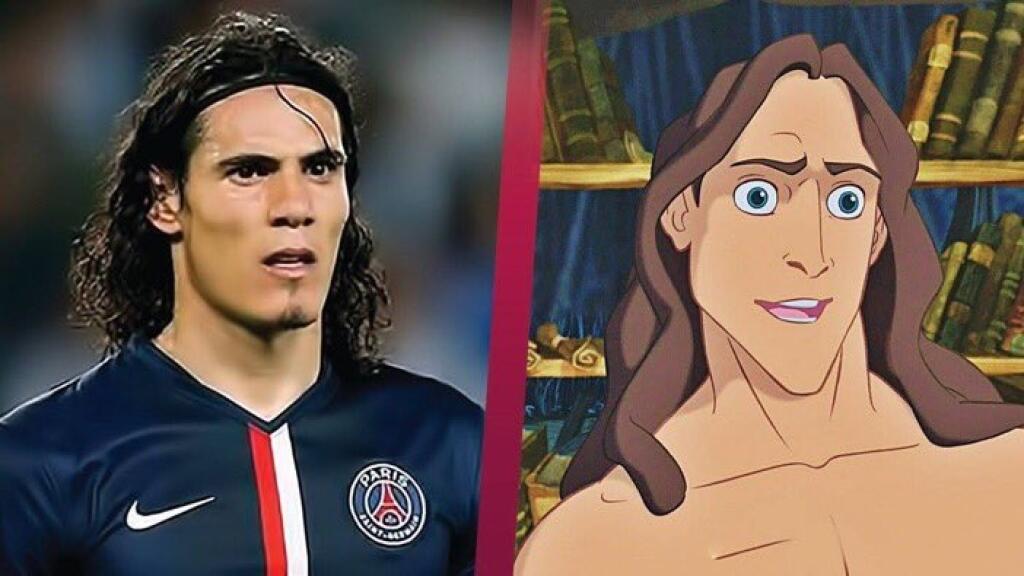 Edinson Cavani – rozprávková postavička Tarzan