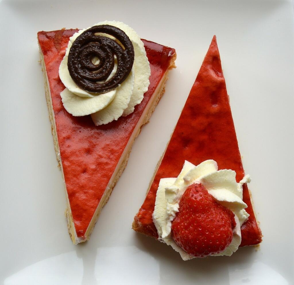jahodová želé torta