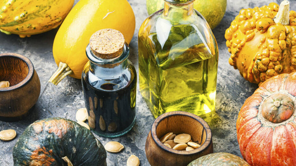 Natural pumpkin seed oil