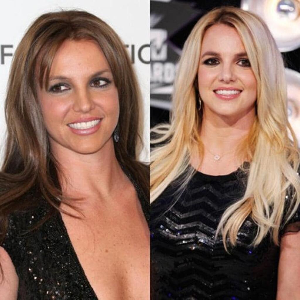 Из блондинки в брюнетку фото до и после