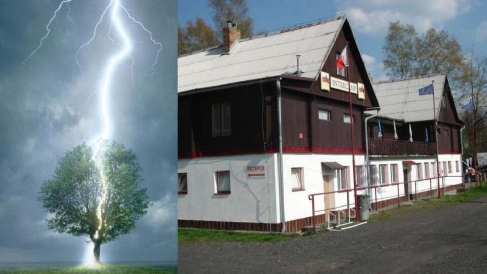 Žene sa stal osudným strom, do ktorého udrel blesk.