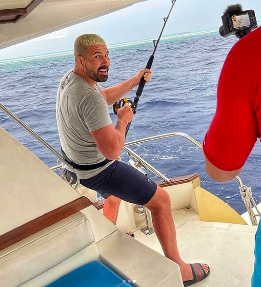 Slovenský bojovník si ako vášnivý rybár nemohol odpustiť rybačku ani v Indickom Oceáne.