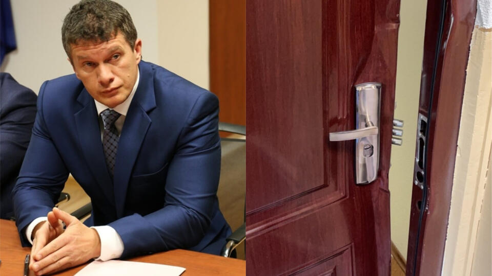 Zurian: Dvere na byte mi vyvalili zrejme baranidlom.