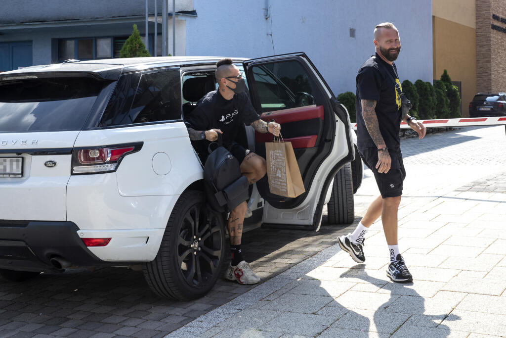 Príchod futbalistu Marka Hamšíka na reprezentačný zraz v Senci.