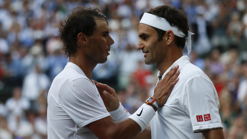 Roger Federer a Rafael Nadal.