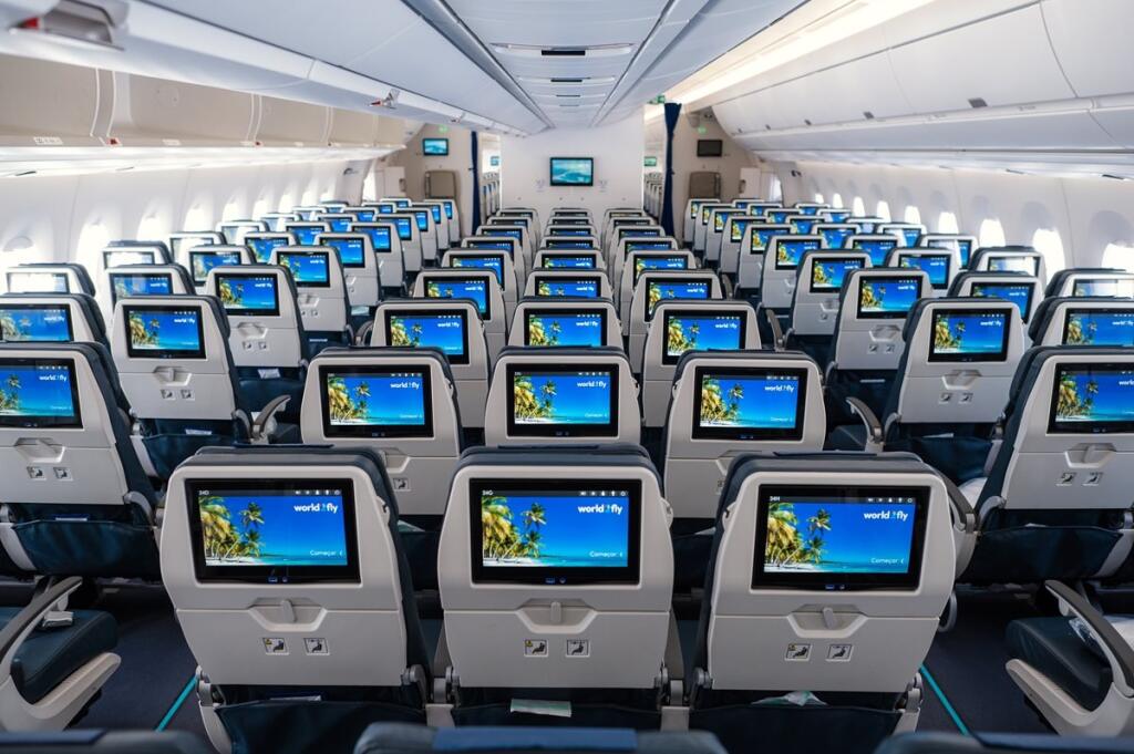 Interiér lietadla Airbus A350-900