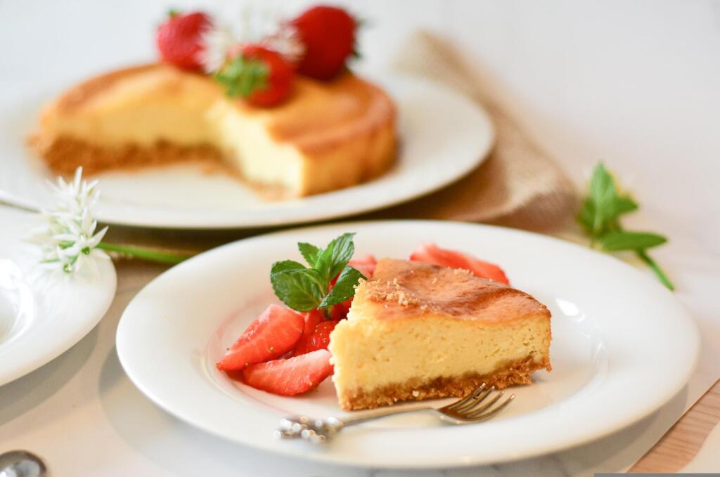 jahodový cheesecake
