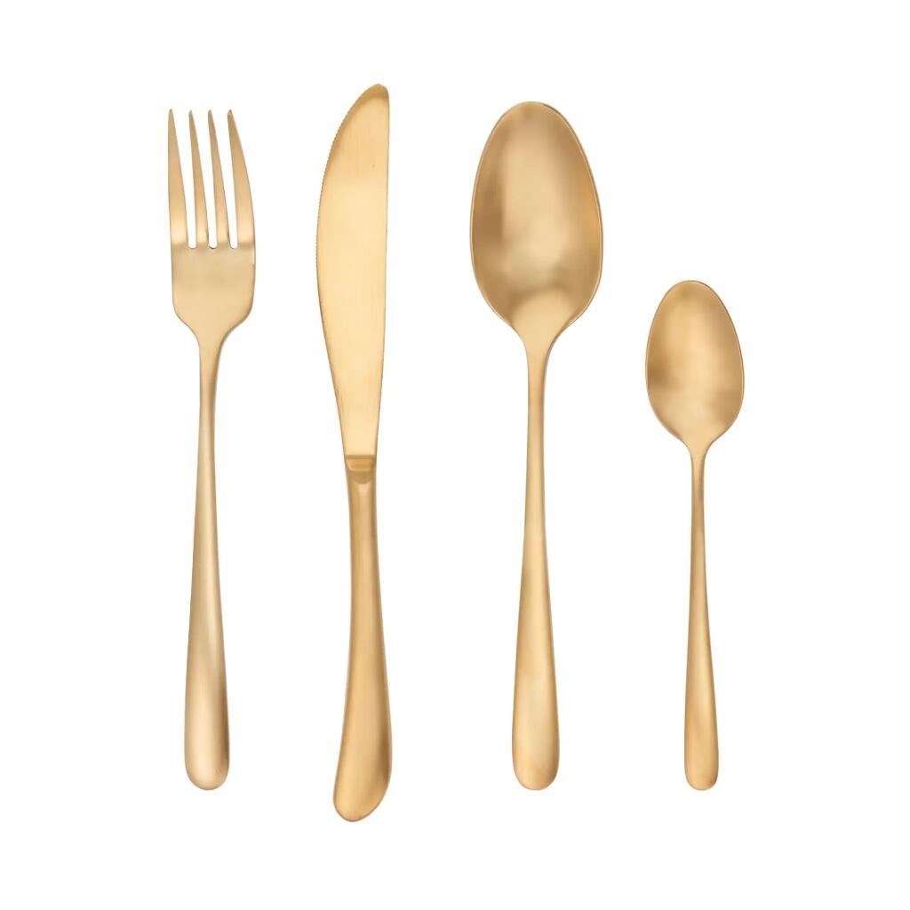 6. Príbor súprava 4 ks - zlatá, www.butlers.sk, 19,99 €