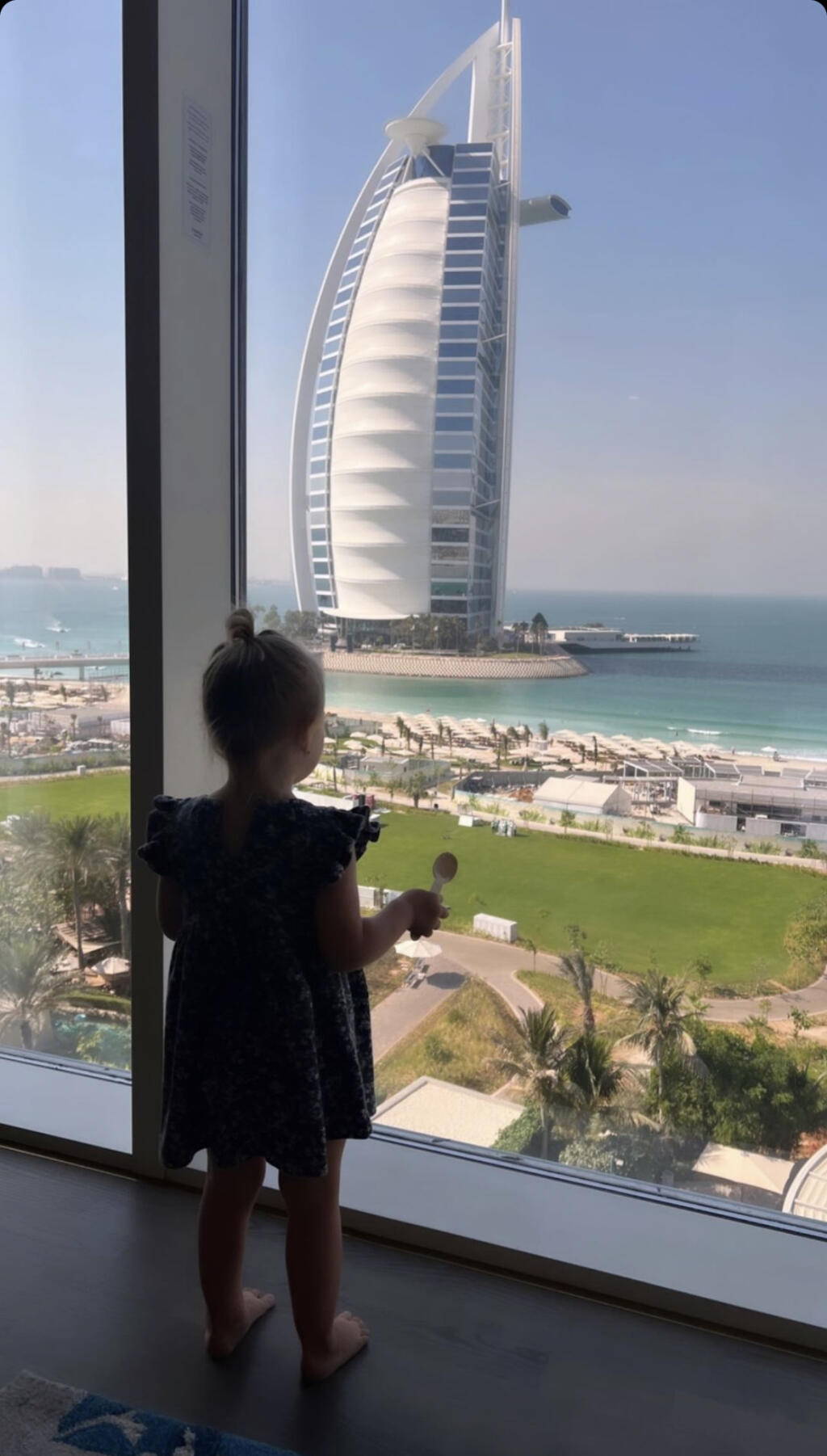 Škriniarova dcérka sa kochá parádnym výhľadom v Dubaji.