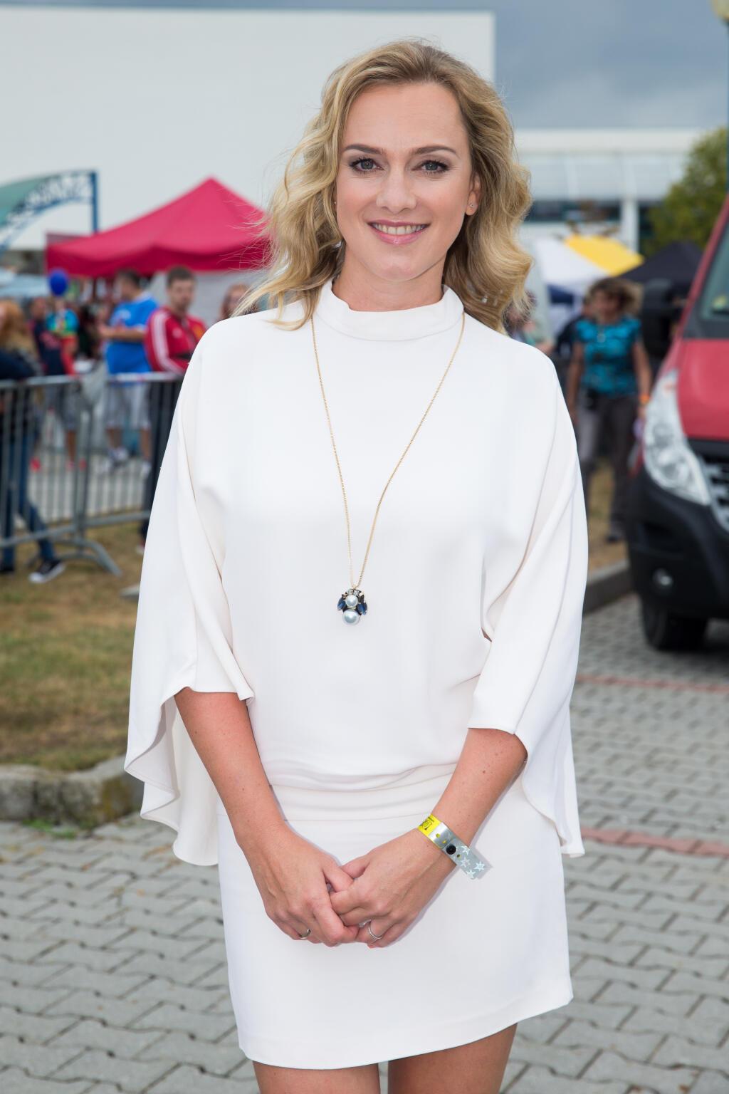Deň otvorených dverí televízie Markíza v Záhorskej Bystrici. Na snímke Monika Hilmerová.