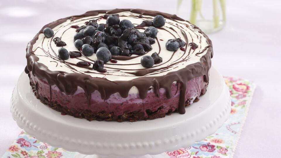Mrazená čučoriedková torta