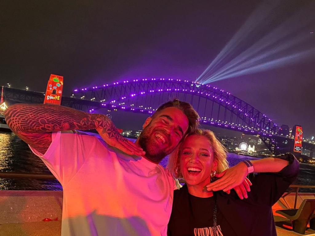 Emma Drobná v objatí svojej novej lásky Filipa Šeba. Silvester oslávili v Sydney.