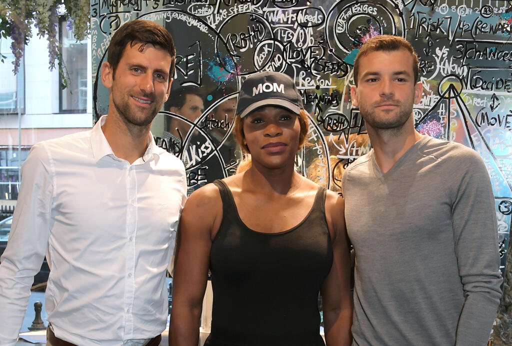 Serena Williamsová v roku 2012 randila potichu aj s tenistom Grigorom Dimitrovom (vpravo).