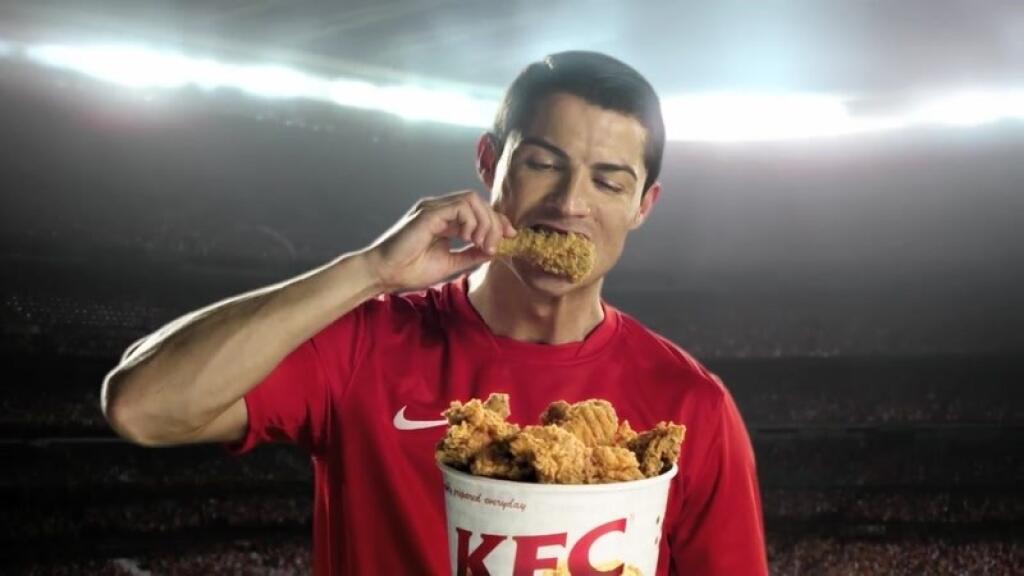 Ronaldo v minulosti propagoval fastfoodový reťazec KFC.