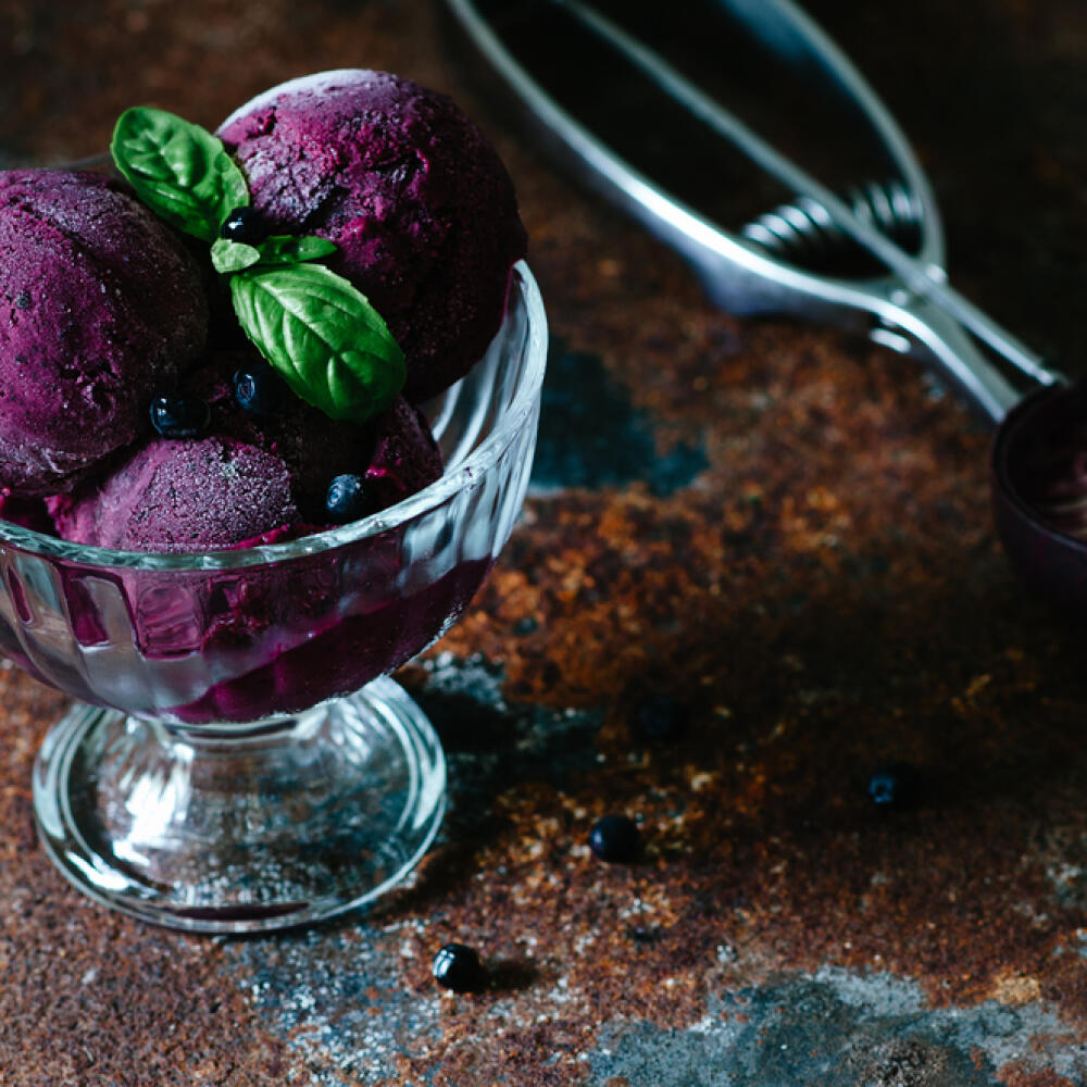 Ovocný sorbet.