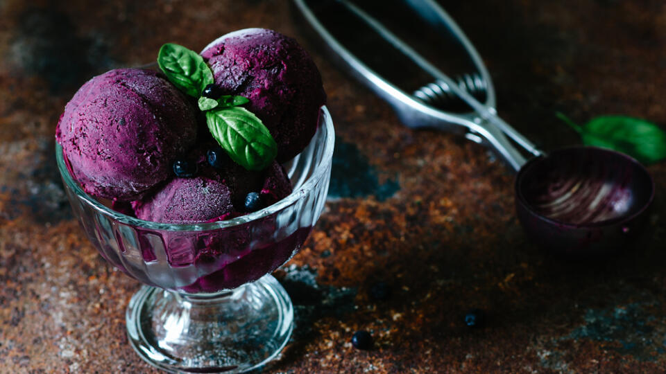 Ovocný sorbet.