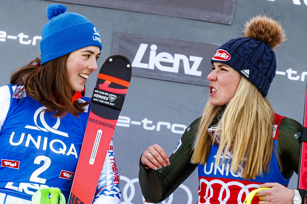 Petra Vlhová a Mikaela Shiffrinová.
