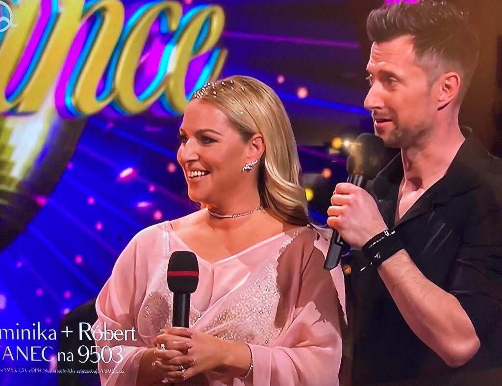 Tretie finálové kolo Let´s Dance. Dominika Cibulková po vystúpení rumby.