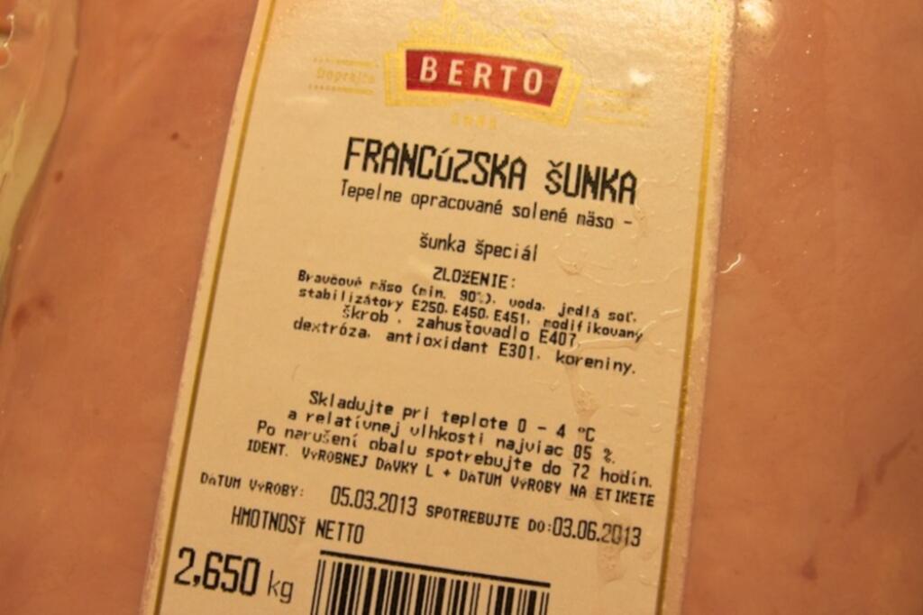 Keď je na etikete viac mäsa ako je hmotnosť výrobku