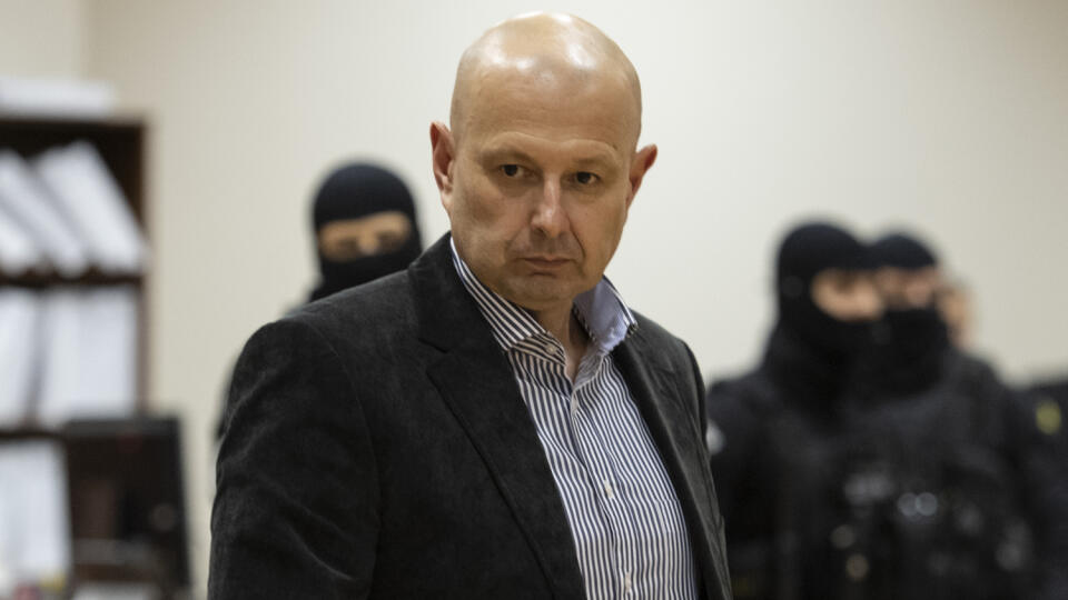 Hlavné pojednávanie v kauze vraždy novinára Jána Kuciaka a jeho snúbenice Martiny Kušnírovej na Špecializovanom trestnom súde 22. januára 2020 v Pezinku. Na snímke svedok Miroslav Kriak. FOTO TASR - Pavel Neubauer