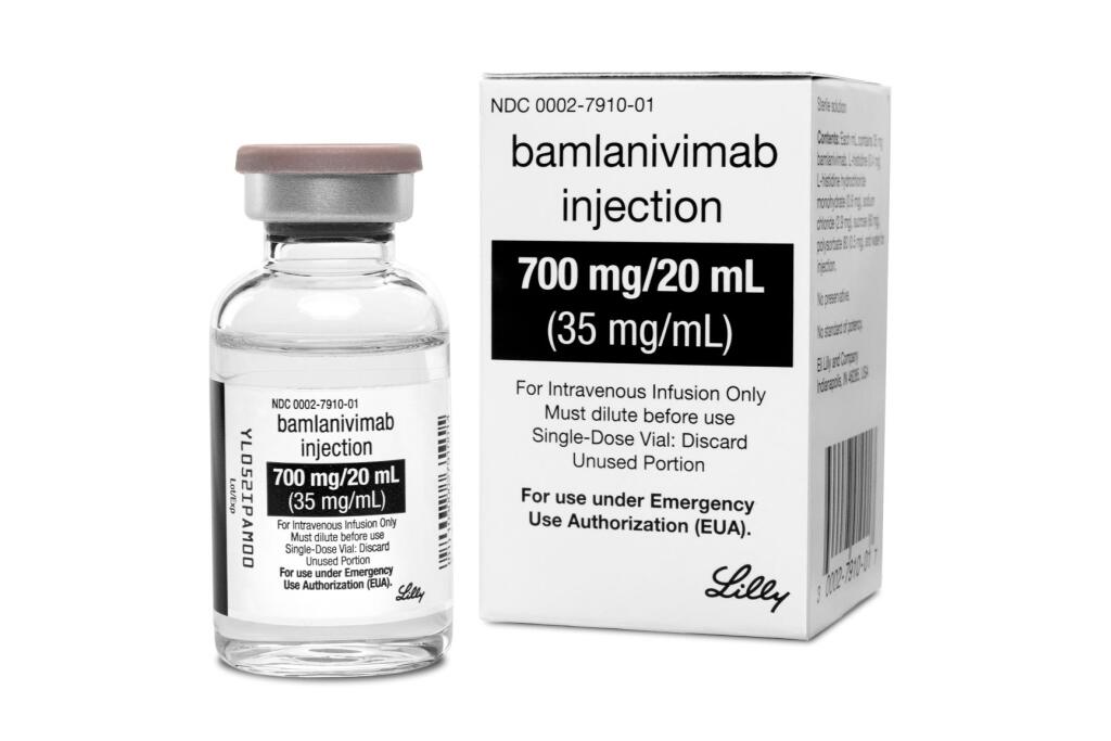 Na snímke liek na ochorenie COVID-19 s názvom Bamlanivimab od farmaceutického koncernu Eli Lilly.  Americký farmaceutický koncern Eli Lilly zaznamenal v závere roka 2020 výrazný rast zisku, k čomu prispel zvýšený dopyt po onkologických liekoch a liekoch pre pacientov s cukrovkou.